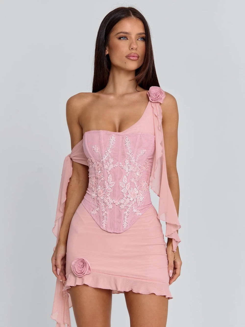Outcast LORETO MINI DRESS PINK Medium NWT